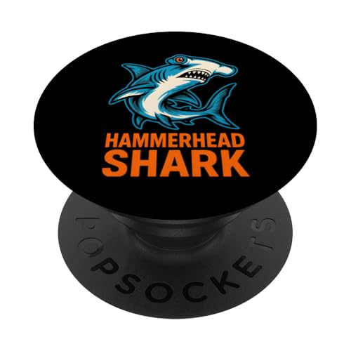 Hammerhead Shark Cool Marine Biologe Ocean Fun Surf PopSockets Klebender PopGrip Hammerhead Shark Cool Marine Biologe Ocean Fun Surf PopSockets Klebender PopGrip von Hammerhead Harmony - Surf's Up Shark Apparel
