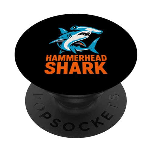 Hammerhead Shark Cool Marine Biologe Ocean Fun Surf PopSockets Klebender PopGrip Hammerhead Shark Cool Marine Biologe Ocean Fun Surf PopSockets Klebender PopGrip von Hammerhead Harmony - Surf's Up Shark Apparel