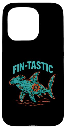 Hammerhead Shark Fin-tastic Surf's Up Kids Ocean Hülle für iPhone 15 Pro von Hammerhead Harmony - Surf's Up Shark Apparel