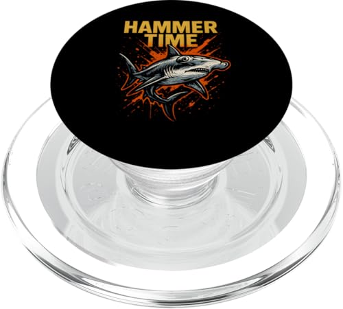 Hammerhead Shark Hammer Time Ocean Surf PopSockets PopGrip für MagSafe Hammerhead Shark Hammer Time Ocean Surf PopSockets PopGrip für MagSafe von Hammerhead Harmony - Surf's Up Shark Apparel