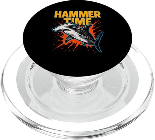 Hammerhead Shark Hammer Time Ocean Surf PopSockets PopGrip für MagSafe Hammerhead Shark Hammer Time Ocean Surf PopSockets PopGrip für MagSafe von Hammerhead Harmony - Surf's Up Shark Apparel