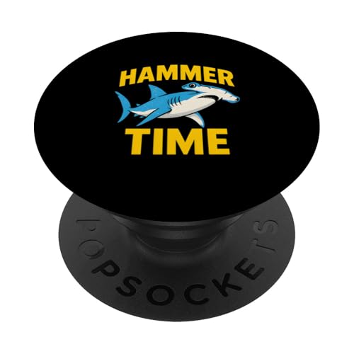 Hammerhead Shark Hammer Time Retro Herren Surf PopSockets Klebender PopGrip Hammerhead Shark Hammer Time Retro Herren Surf PopSockets Klebender PopGrip von Hammerhead Harmony - Surf's Up Shark Apparel