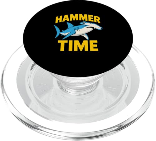 Hammerhead Shark Hammer Time Retro Herren Surf PopSockets PopGrip für MagSafe Hammerhead Shark Hammer Time Retro Herren Surf PopSockets PopGrip für MagSafe von Hammerhead Harmony - Surf's Up Shark Apparel