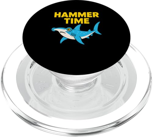 Hammerhead Shark Hammer Time Retro Herren Surf PopSockets PopGrip für MagSafe Hammerhead Shark Hammer Time Retro Herren Surf PopSockets PopGrip für MagSafe von Hammerhead Harmony - Surf's Up Shark Apparel