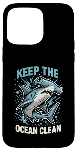 Hammerhead Shark Keep Ocean Clean Retro-Kinderstrand Hülle für iPhone 15 Pro Max Hammerhead Shark Keep Ocean Clean Retro-Kinderstrand Hülle für iPhone 15 Pro Max von Hammerhead Harmony - Surf's Up Shark Apparel