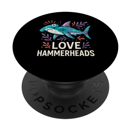 Hammerhead Shark Love Cute Damen Surf PopSockets Klebender PopGrip Hammerhead Shark Love Cute Damen Surf PopSockets Klebender PopGrip von Hammerhead Harmony - Surf's Up Shark Apparel