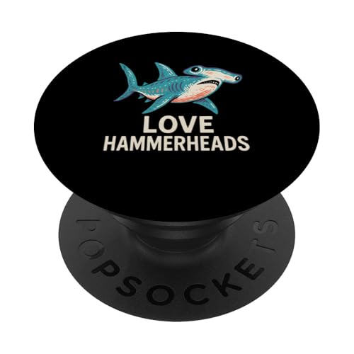 Hammerhead Shark Love Cute Damen Surf PopSockets Klebender PopGrip Hammerhead Shark Love Cute Damen Surf PopSockets Klebender PopGrip von Hammerhead Harmony - Surf's Up Shark Apparel