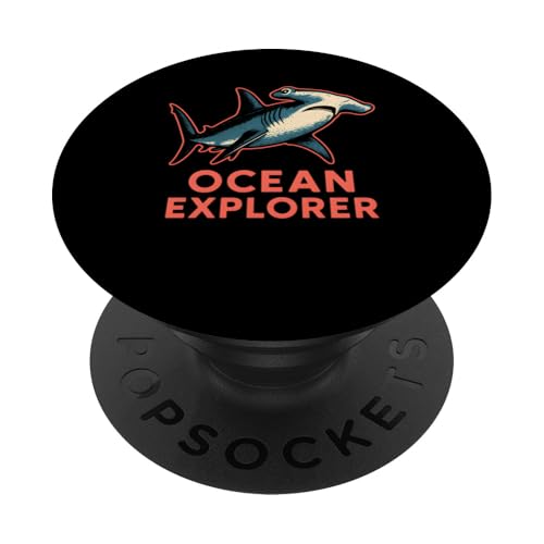 Hammerhead Shark Ocean Explorer Surf's Up Herren Beach PopSockets Klebender PopGrip Hammerhead Shark Ocean Explorer Surf's Up Herren Beach PopSockets Klebender PopGrip von Hammerhead Harmony - Surf's Up Shark Apparel