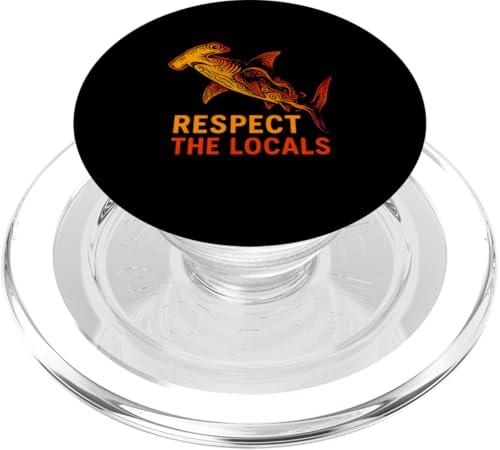 Hammerhead Shark Respektiere den lokalen Meereshai PopSockets PopGrip für MagSafe Hammerhead Shark Respektiere den lokalen Meereshai PopSockets PopGrip für MagSafe von Hammerhead Harmony - Surf's Up Shark Apparel