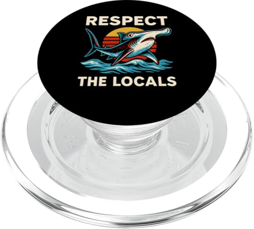 Hammerhead Shark Respektiert die Einheimischen: Vintage Ocean PopSockets PopGrip für MagSafe Hammerhead Shark Respektiert die Einheimischen: Vintage Ocean PopSockets PopGrip für MagSafe von Hammerhead Harmony - Surf's Up Shark Apparel