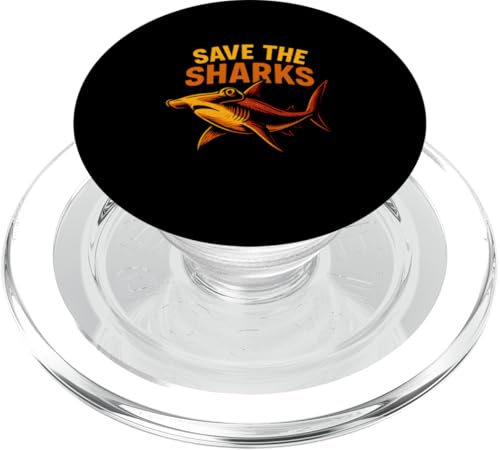 Hammerhead Shark Rettet die Haie Ocean Surf PopSockets PopGrip für MagSafe von Hammerhead Harmony - Surf's Up Shark Apparel