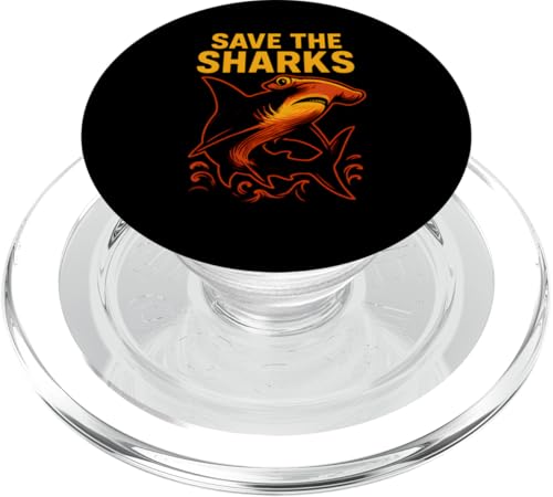 Hammerhead Shark Rettet die Haie Ocean Surf PopSockets PopGrip für MagSafe Hammerhead Shark Rettet die Haie Ocean Surf PopSockets PopGrip für MagSafe von Hammerhead Harmony - Surf's Up Shark Apparel