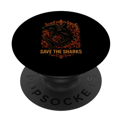 Hammerhead Shark Rettet die Haie Retro Ocean PopSockets Klebender PopGrip Hammerhead Shark Rettet die Haie Retro Ocean PopSockets Klebender PopGrip von Hammerhead Harmony - Surf's Up Shark Apparel