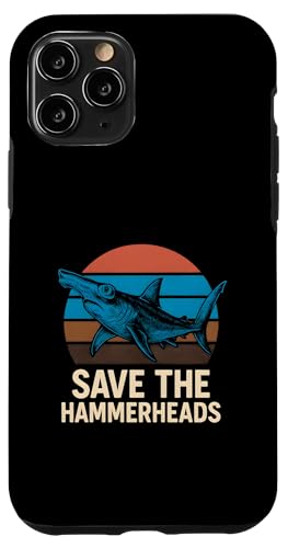 Hammerhead Shark Rettet die Hammerheads Retro Ocean für Jungen Hülle für iPhone 11 Pro Hammerhead Shark Rettet die Hammerheads Retro Ocean für Jungen Hülle für iPhone 11 Pro von Hammerhead Harmony - Surf's Up Shark Apparel