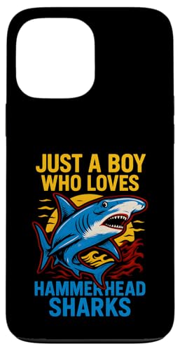 Junge, der Hammerhaie liebt, Shark, Meer, Spaß für Kinder Hülle für iPhone 13 Pro Max Junge, der Hammerhaie liebt, Shark, Meer, Spaß für Kinder Hülle für iPhone 13 Pro Max von Hammerhead Harmony - Surf's Up Shark Apparel