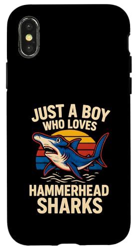 Junge, der Hammerhaie liebt, Shark, Meer, Spaß für Kinder Hülle für iPhone X/XS Junge, der Hammerhaie liebt, Shark, Meer, Spaß für Kinder Hülle für iPhone X/XS von Hammerhead Harmony - Surf's Up Shark Apparel