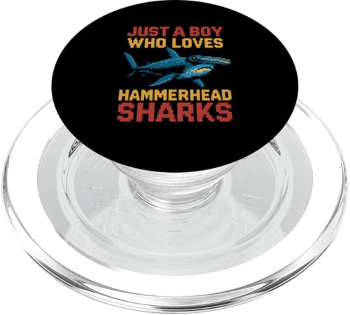 Junge liebt Hammerhaie surft den Ozean hinauf PopSockets PopGrip für MagSafe Junge liebt Hammerhaie surft den Ozean hinauf PopSockets PopGrip für MagSafe von Hammerhead Harmony - Surf's Up Shark Apparel