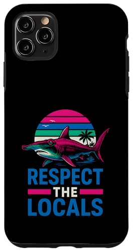 Respect the Locals Hammerhead Shark Vintage Herren Surf. Hülle für iPhone 11 Pro Max Respect the Locals Hammerhead Shark Vintage Herren Surf. Hülle für iPhone 11 Pro Max von Hammerhead Harmony - Surf's Up Shark Apparel