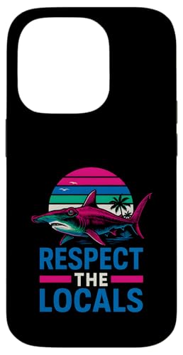 Respect the Locals Hammerhead Shark Vintage Herren Surf. Hülle für iPhone 14 Pro Respect the Locals Hammerhead Shark Vintage Herren Surf. Hülle für iPhone 14 Pro von Hammerhead Harmony - Surf's Up Shark Apparel