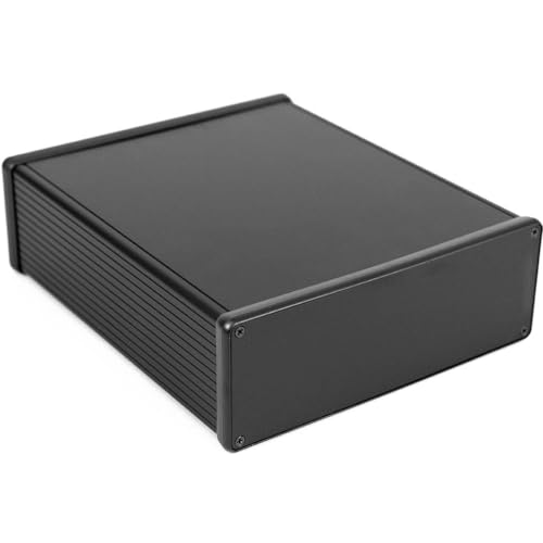 Hammond Electronics 1455U2201BK Universal-Gehäuse 220 x 191 x 66 Aluminium extrudiert Schwarz (elox von Hammond Electronics