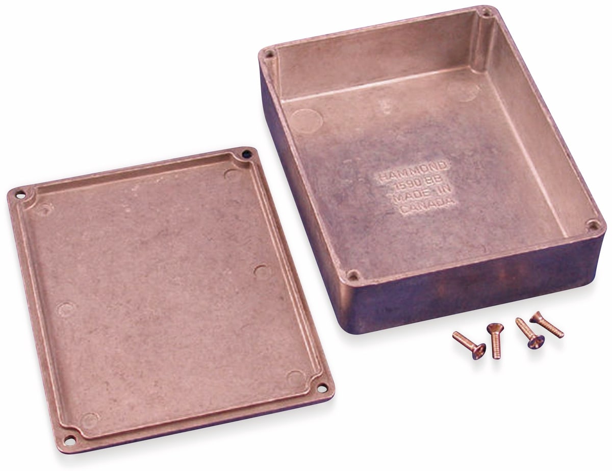 HAMMOND Aluminium-Gehäuse, 1590BB, 118,5x93,5x34 mm HAMMOND Aluminium-Gehäuse, 1590BB, 118,5x93,5x34 mm von Hammond
