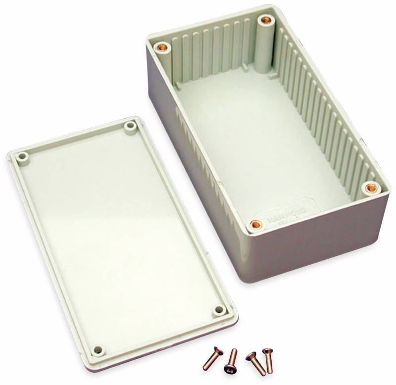 HAMMOND Mehrzweck-Gehäuse, 1591CGY, 120x65x40 mm von Hammond