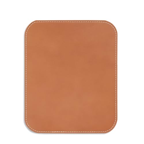 Hochwertiges Mousepad, Mauspad aus echtem Leder, Wasserabweisend, Glatte Oberfläche, Modell 26306 (Cognac) von Hamosons