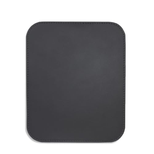 Hochwertiges Mousepad, Mauspad aus echtem Leder, Wasserabweisend, Glatte Oberfläche, Modell 26306 (Schwarz) von Hamosons
