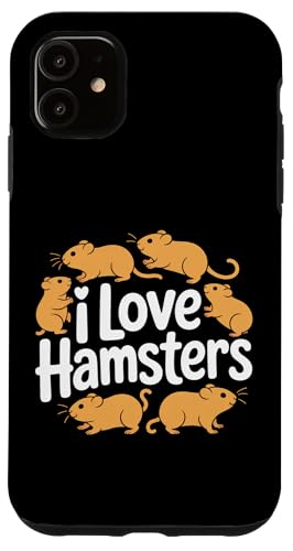 Tier-Fächer mit Aufschrift "I Love Hamsters" Hülle für iPhone 11 Tier-Fächer mit Aufschrift "I Love Hamsters" Hülle für iPhone 11 von Hamster Enthusiast Pet Lover Designs