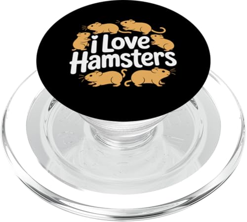 Tier-Fächer mit Aufschrift "I Love Hamsters" PopSockets PopGrip für MagSafe Tier-Fächer mit Aufschrift "I Love Hamsters" PopSockets PopGrip für MagSafe von Hamster Enthusiast Pet Lover Designs