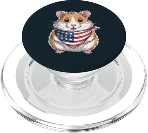 Amerikanische Flagge Hamster USA Hamster PopSockets PopGrip für MagSafe Amerikanische Flagge Hamster USA Hamster PopSockets PopGrip für MagSafe von Hamster Lover Gifts & Tees