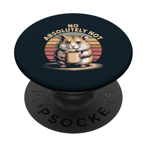 Hamster Kaffee Büro Grumpy Hamster PopSockets Klebender PopGrip Hamster Kaffee Büro Grumpy Hamster PopSockets Klebender PopGrip von Hamster Lover Gifts & Tees