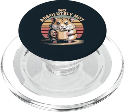 Hamster Kaffee Büro Grumpy Hamster PopSockets PopGrip für MagSafe von Hamster Lover Gifts & Tees