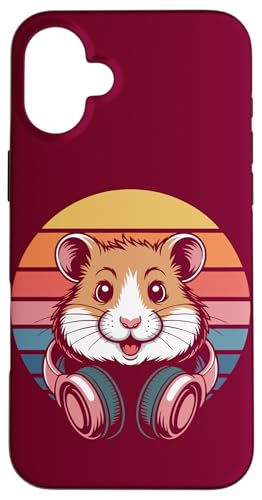 Hamster Kopfhörer DJ Hamster Hülle für iPhone 16 Plus Hamster Kopfhörer DJ Hamster Hülle für iPhone 16 Plus von Hamster Lover Gifts & Tees
