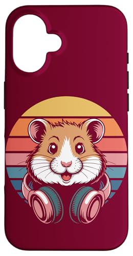 Hamster Kopfhörer DJ Hamster Hülle für iPhone 16 Hamster Kopfhörer DJ Hamster Hülle für iPhone 16 von Hamster Lover Gifts & Tees