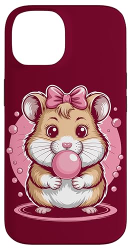 Hamster Pink Bubblegum Mädchenhamster Hülle für iPhone 14 von Hamster Lover Gifts & Tees