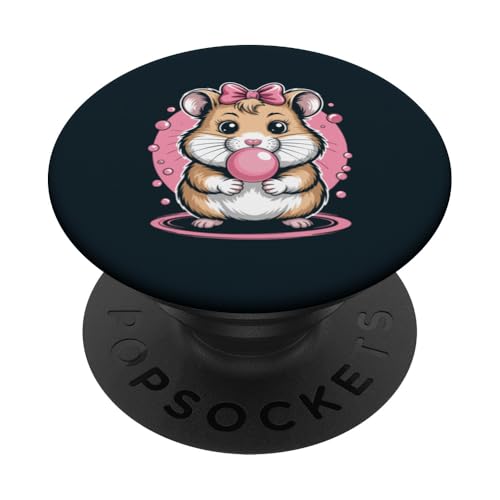 Hamster Pink Bubblegum Mädchenhamster PopSockets Klebender PopGrip Hamster Pink Bubblegum Mädchenhamster PopSockets Klebender PopGrip von Hamster Lover Gifts & Tees