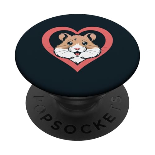 Hamsterherz I Love Hamsters PopSockets Klebender PopGrip Hamsterherz I Love Hamsters PopSockets Klebender PopGrip von Hamster Lover Gifts & Tees