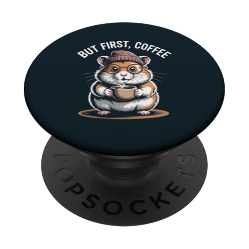 Hipster Hamster Kaffee Hamster PopSockets Klebender PopGrip Hipster Hamster Kaffee Hamster PopSockets Klebender PopGrip von Hamster Lover Gifts & Tees