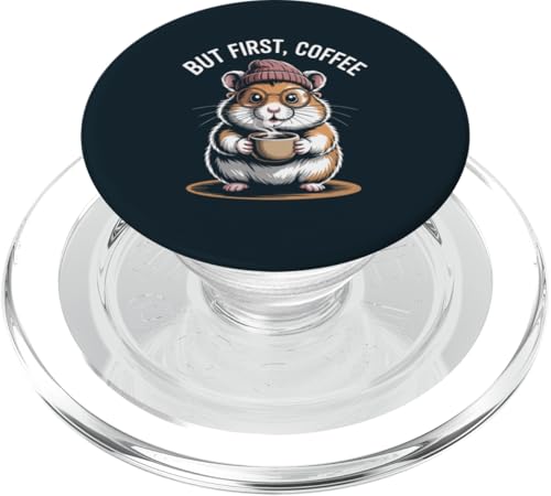 Hipster Hamster Kaffee Hamster PopSockets PopGrip für MagSafe Hipster Hamster Kaffee Hamster PopSockets PopGrip für MagSafe von Hamster Lover Gifts & Tees