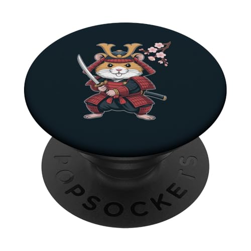 Lustiger Hamster Samurai-Hamster PopSockets Klebender PopGrip Lustiger Hamster Samurai-Hamster PopSockets Klebender PopGrip von Hamster Lover Gifts & Tees