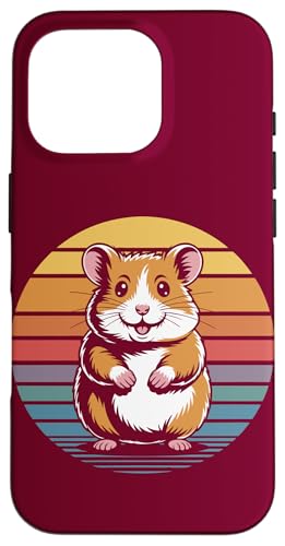 Retro-Hamster Hülle für iPhone 16 Pro von Hamster Lover Gifts & Tees