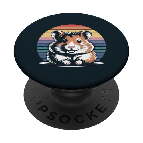 Retro-Hamster PopSockets Klebender PopGrip Retro-Hamster PopSockets Klebender PopGrip von Hamster Lover Gifts & Tees