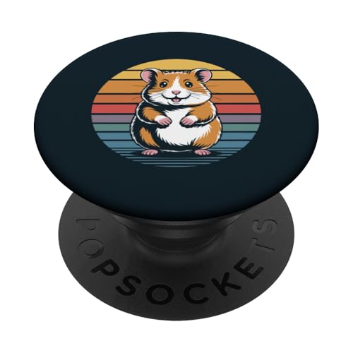 Retro-Hamster PopSockets Klebender PopGrip Retro-Hamster PopSockets Klebender PopGrip von Hamster Lover Gifts & Tees