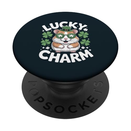 St. Patrick Hamster PopSockets Klebender PopGrip St. Patrick Hamster PopSockets Klebender PopGrip von Hamster Lover Gifts & Tees