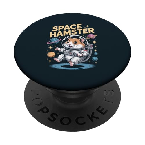 Weltraumhamster Astronaut Hamster PopSockets Klebender PopGrip Weltraumhamster Astronaut Hamster PopSockets Klebender PopGrip von Hamster Lover Gifts & Tees