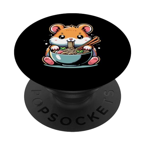 Kawaii Hamster Ramen Japanische Nudeln Hamster Haustier Nager PopSockets Klebender PopGrip Kawaii Hamster Ramen Japanische Nudeln Hamster Haustier Nager PopSockets Klebender PopGrip von Hamsters Rodent Gift For A Hamster Lover