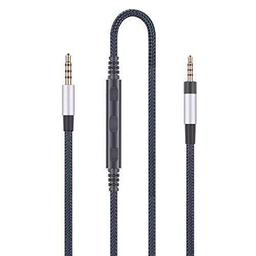 Audio-Ersatzkabel kompatibel mit Sennheiser PXC550, PXC480 Kopfhörer, Audiokabel kompatibel mit iPhone, kompatibel mit iPod, kompatibel mit iPad von HanSnby