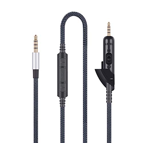 Audio-kabel kompatibel mit Bose QC15 QuietComfort 15 Kopfh枚rer, Audiokabel kompatibel mit Samsung Galaxy Huawei Android mit In-Line Mikrofon Fernbedienung Lautst盲rkeregler von HanSnby
