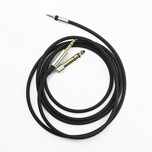 Audiokabel, Upgrade-Kopfhörerkabel mit Verriegelungsanschluss, kompatibel mit Sennheiser Momentum, Momentum 2.0, Momentum 3 Wireless, HD1 Kopfhörer, 2 m von HanSnby